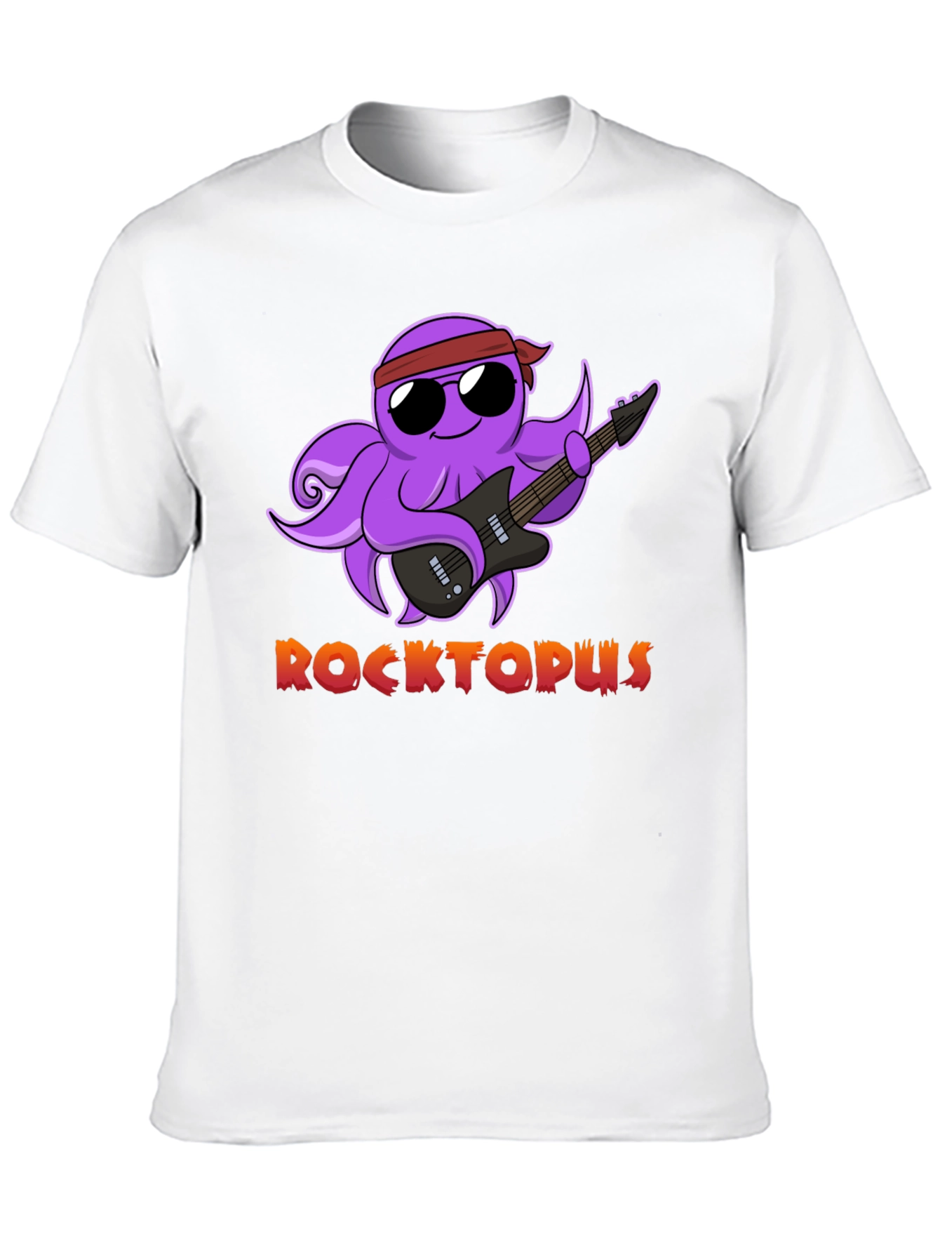 Rocktopus Graphic T-Shirt - Cool Octopus Band Tee