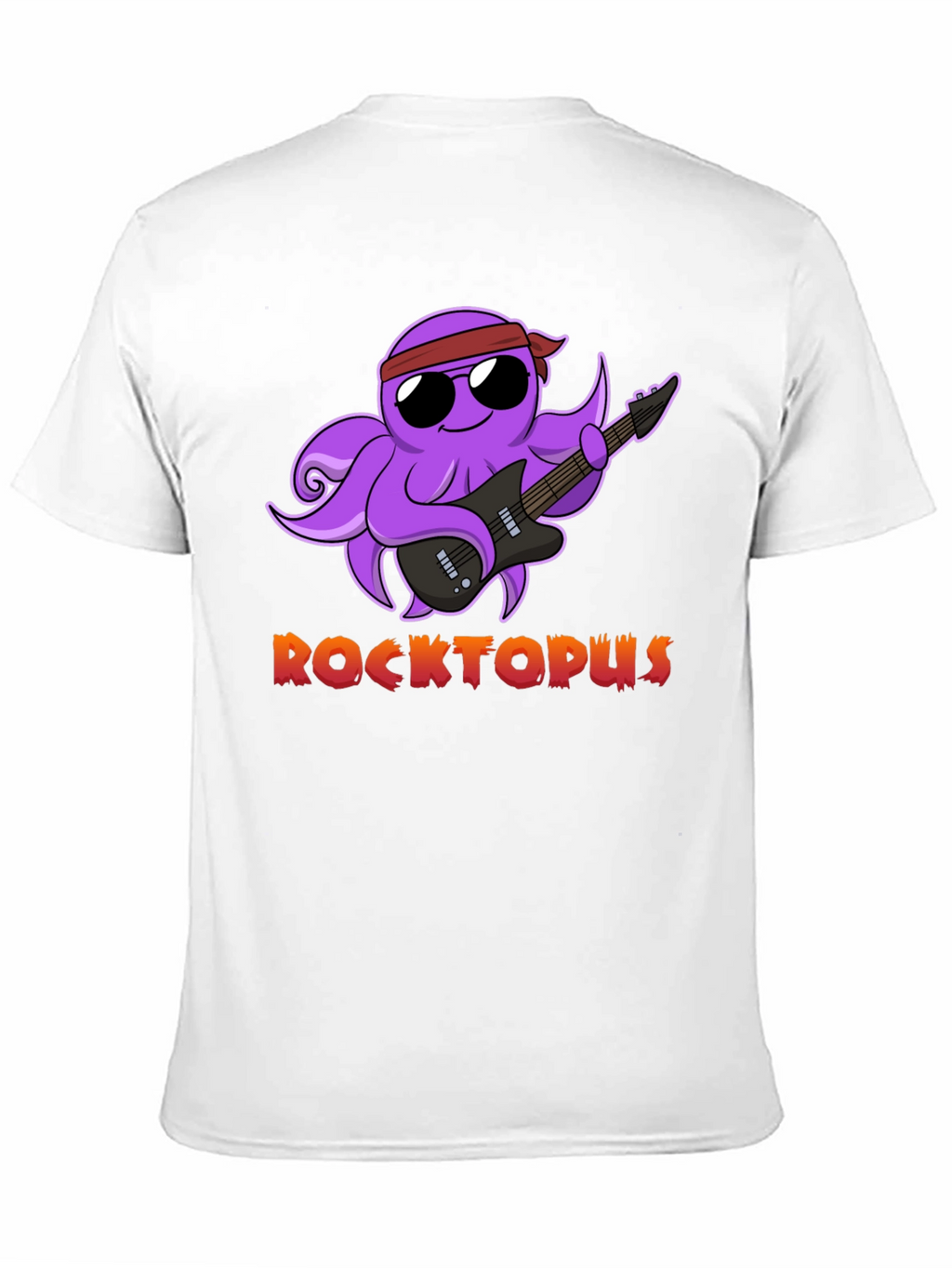 Rocktopus Graphic T-Shirt - Cool Octopus Band Tee