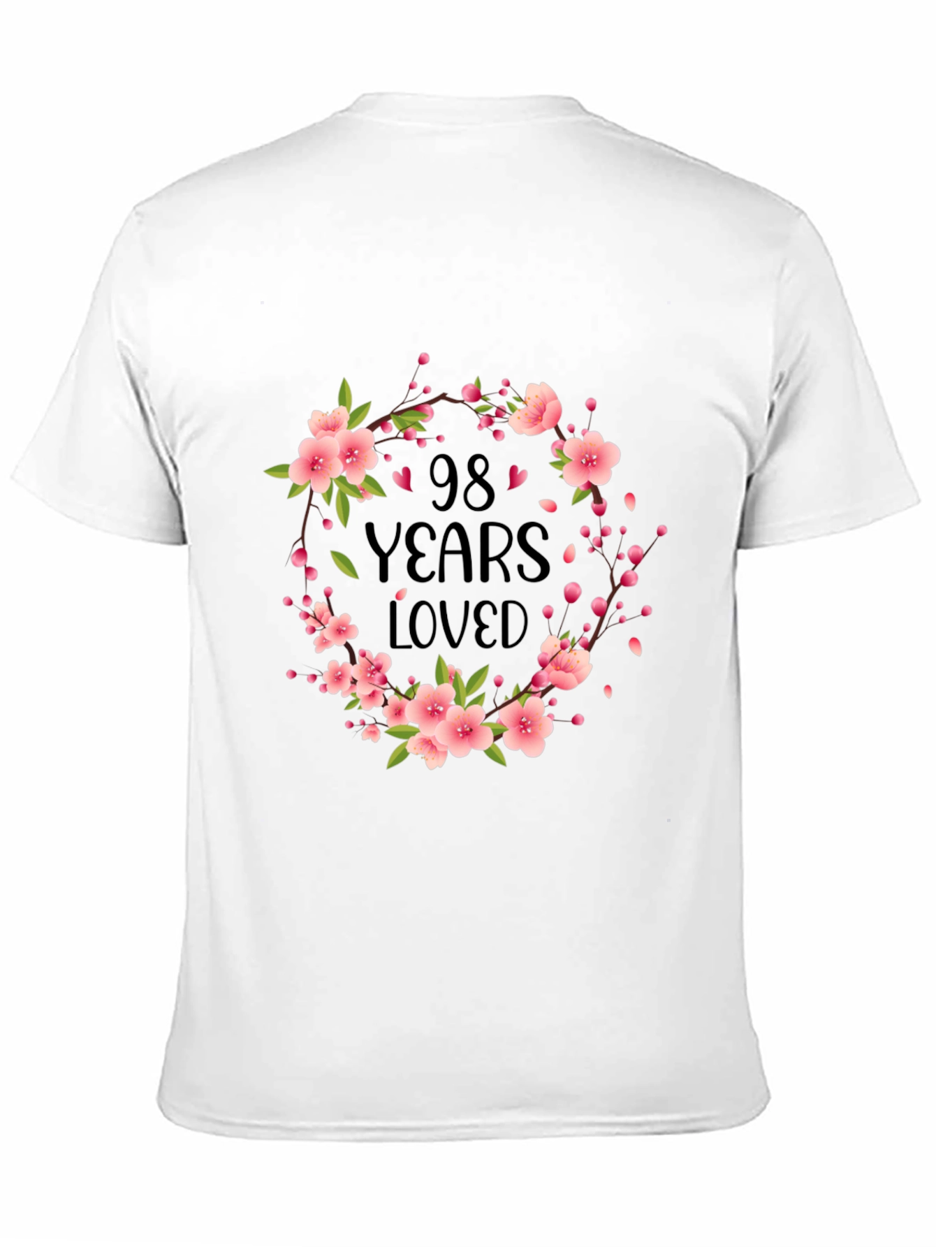 98 Years Loved Floral T-Shirt