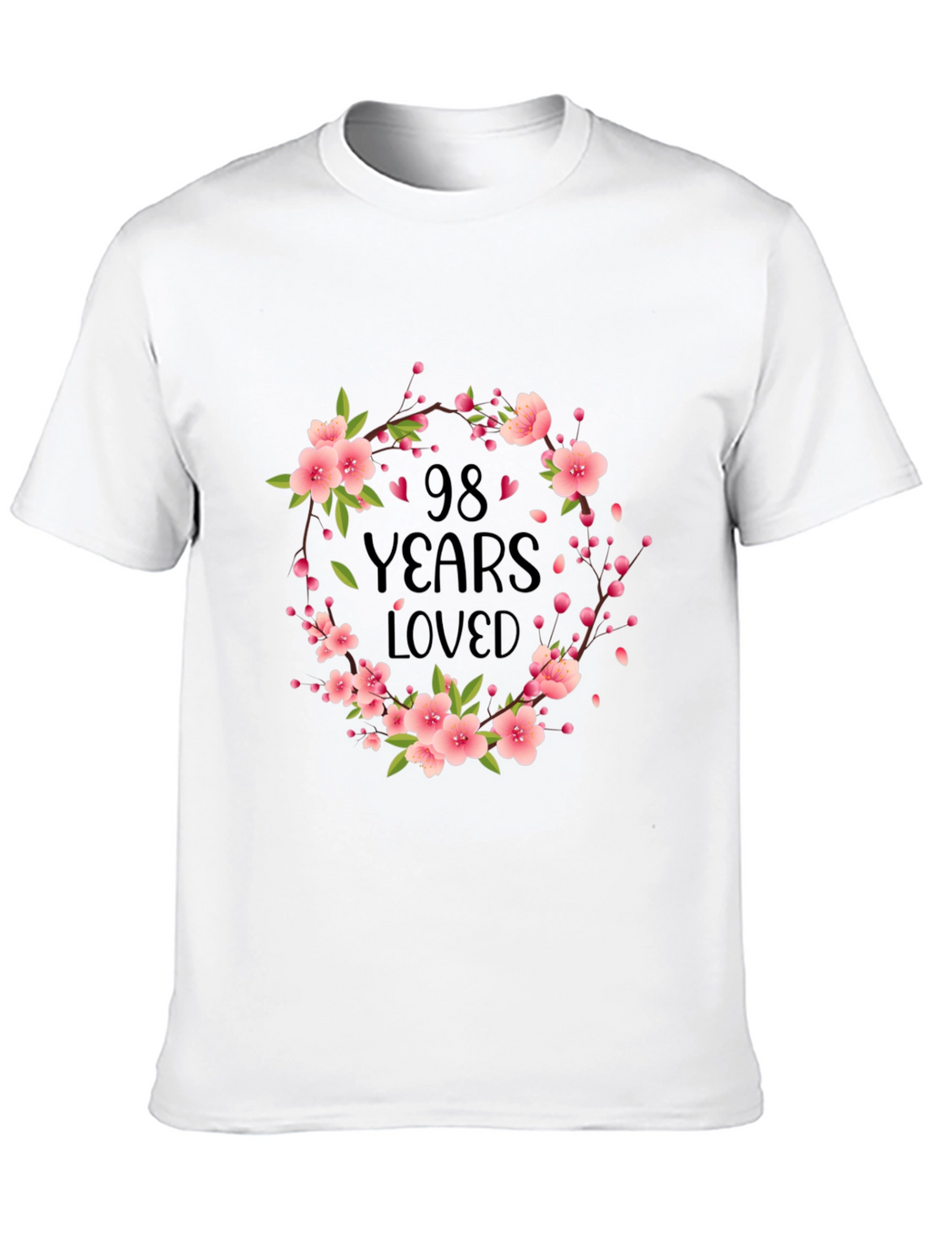 98 Years Loved Floral T-Shirt