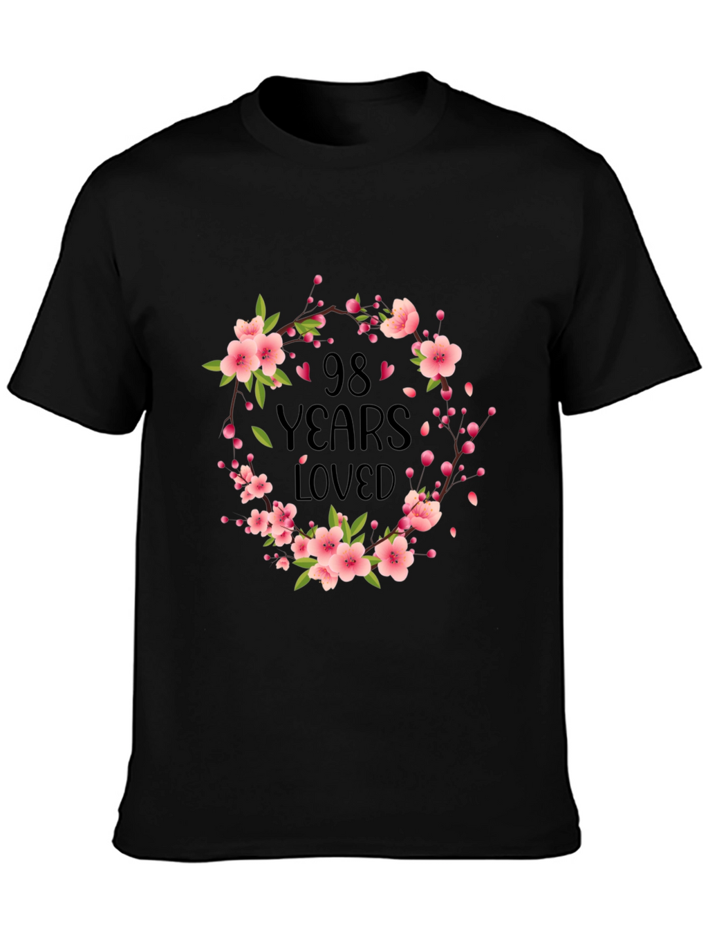 98 Years Loved Floral T-Shirt