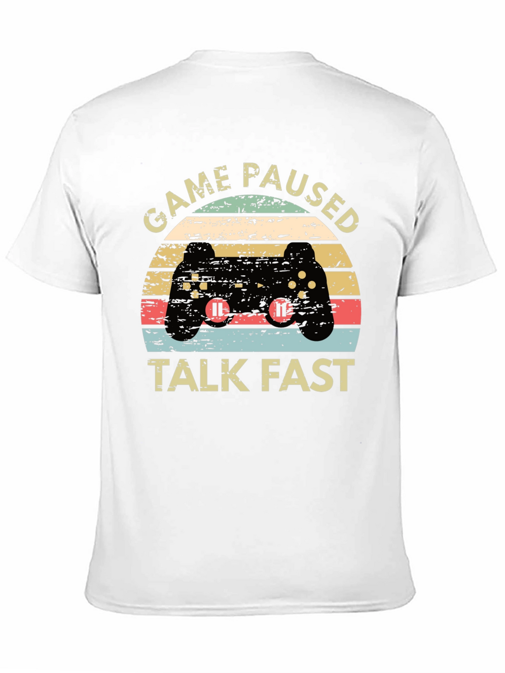 Game Paused Talk Fast Black T-Shirt