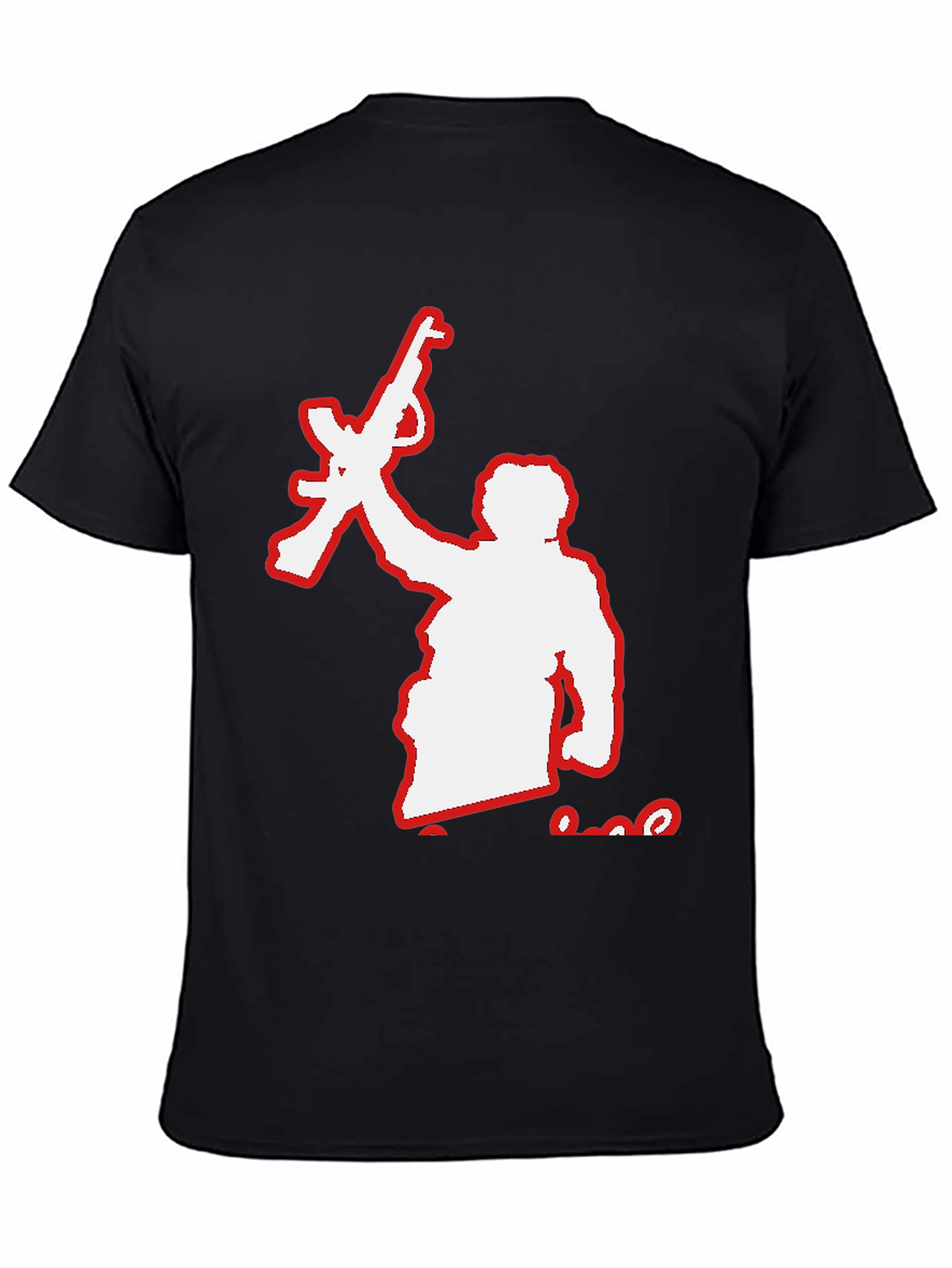 Rebel Silhouette Graphic Tee - Black