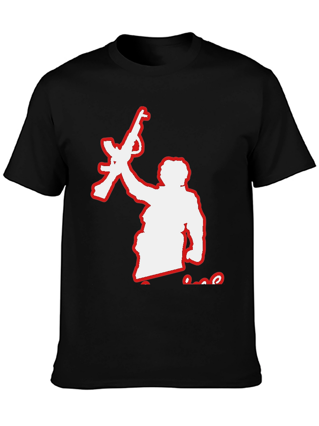 Rebel Silhouette Graphic Tee - Black