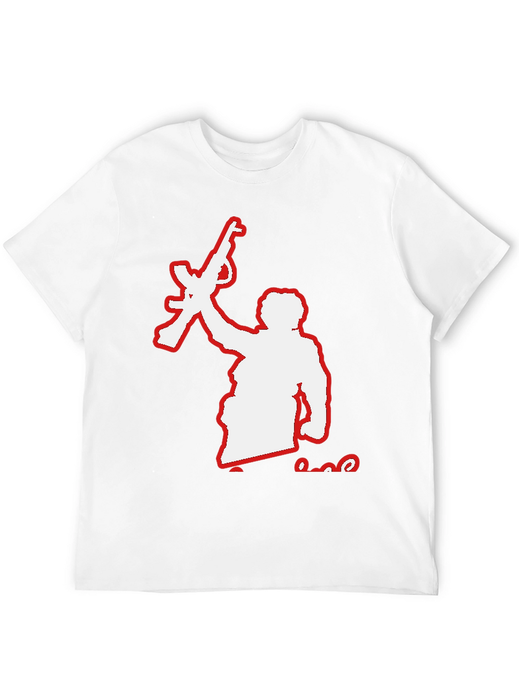 Rebel Silhouette Graphic Tee - Black
