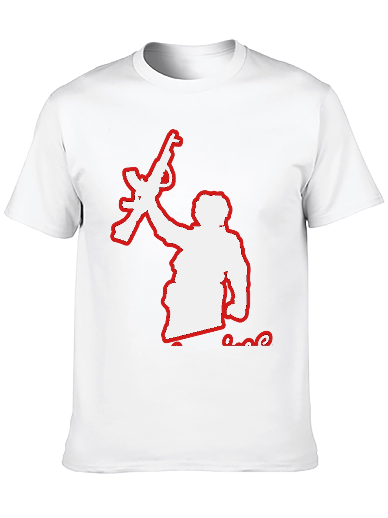 Rebel Silhouette Graphic Tee - Black