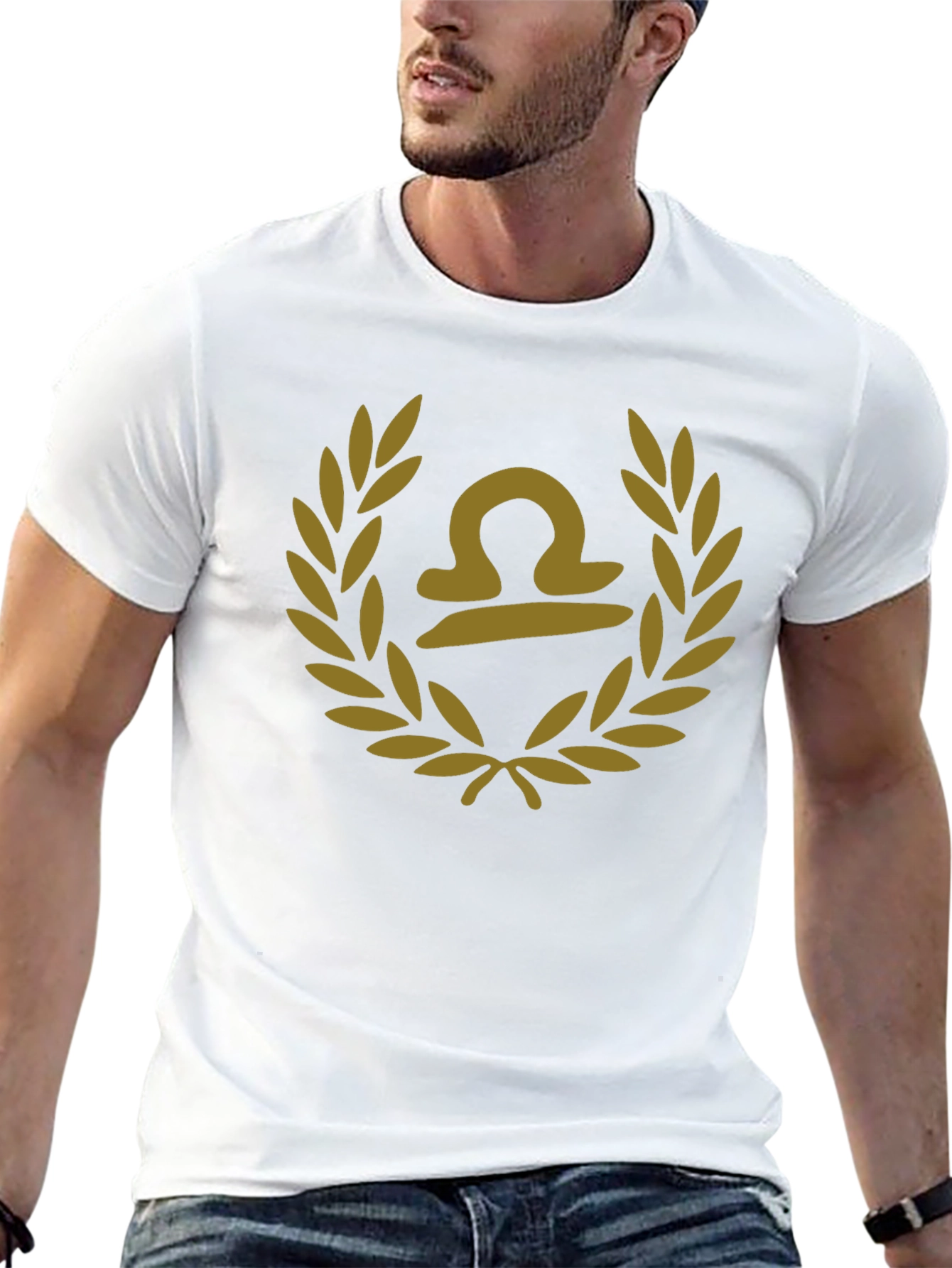 Libra Zodiac Sign Black T-Shirt