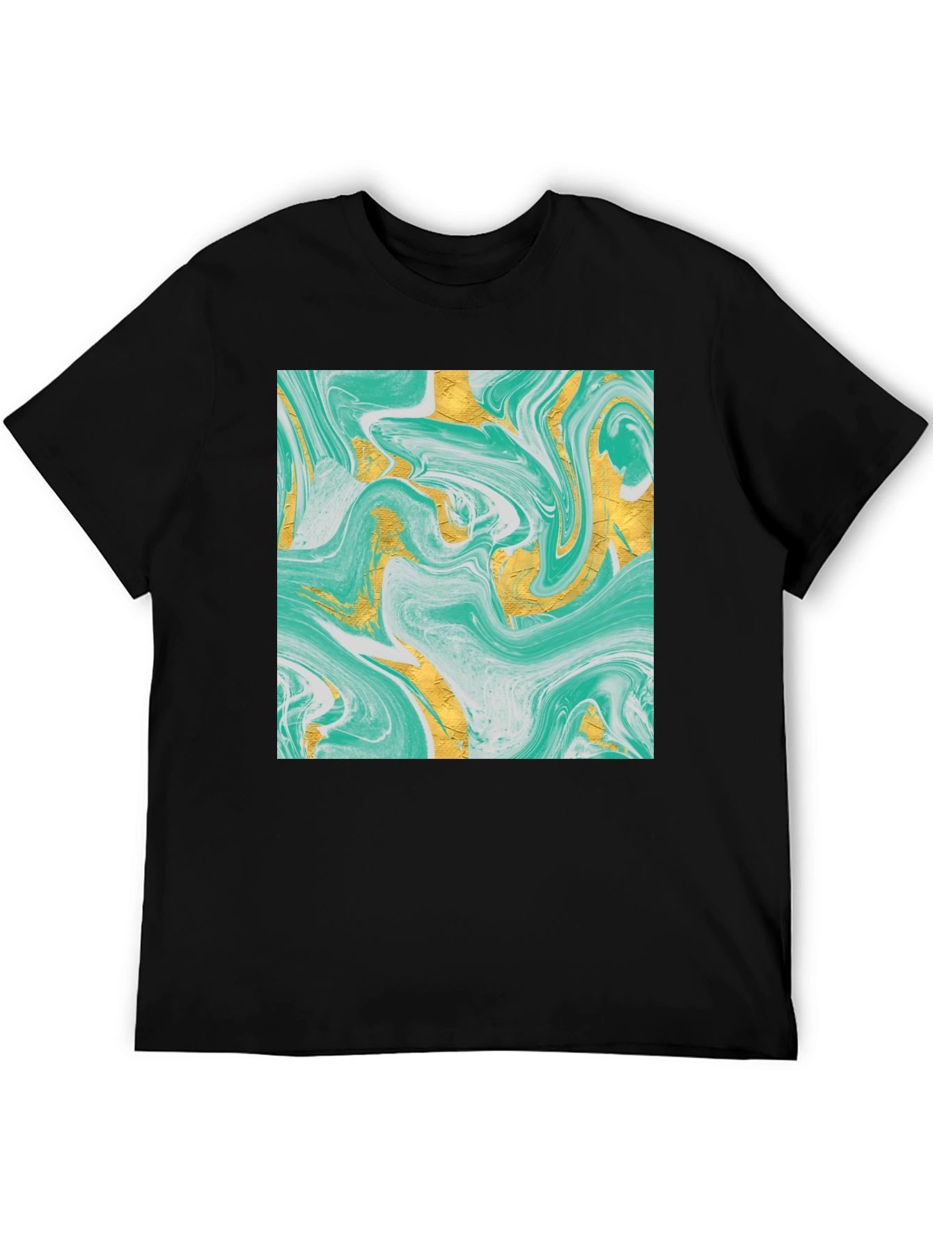 Abstract Art Black T-Shirt