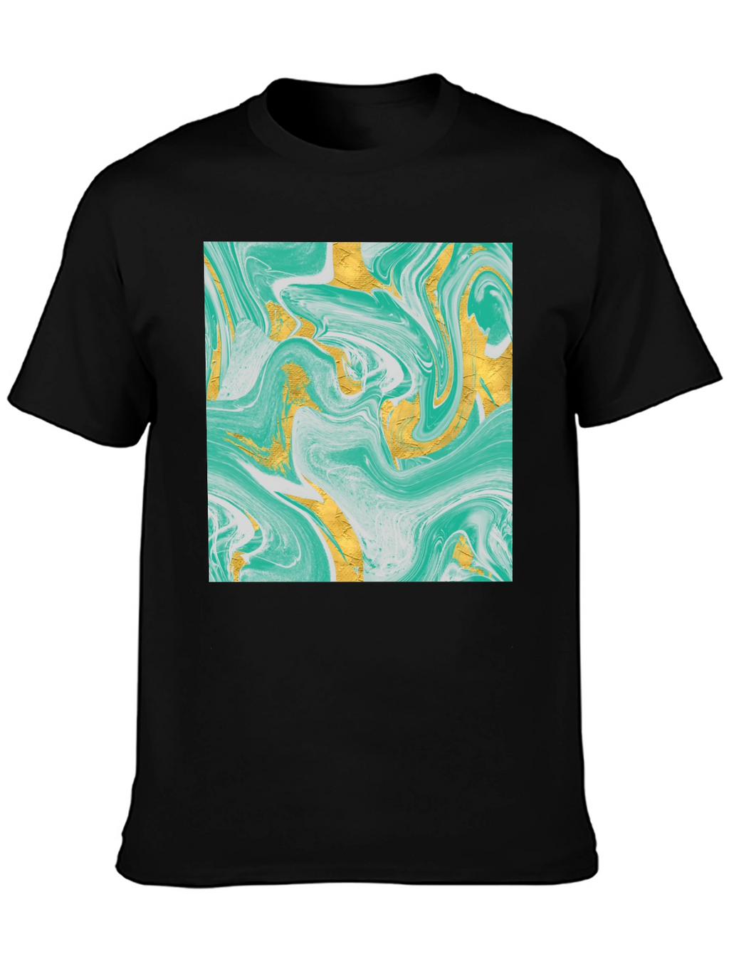 Abstract Art Black T-Shirt