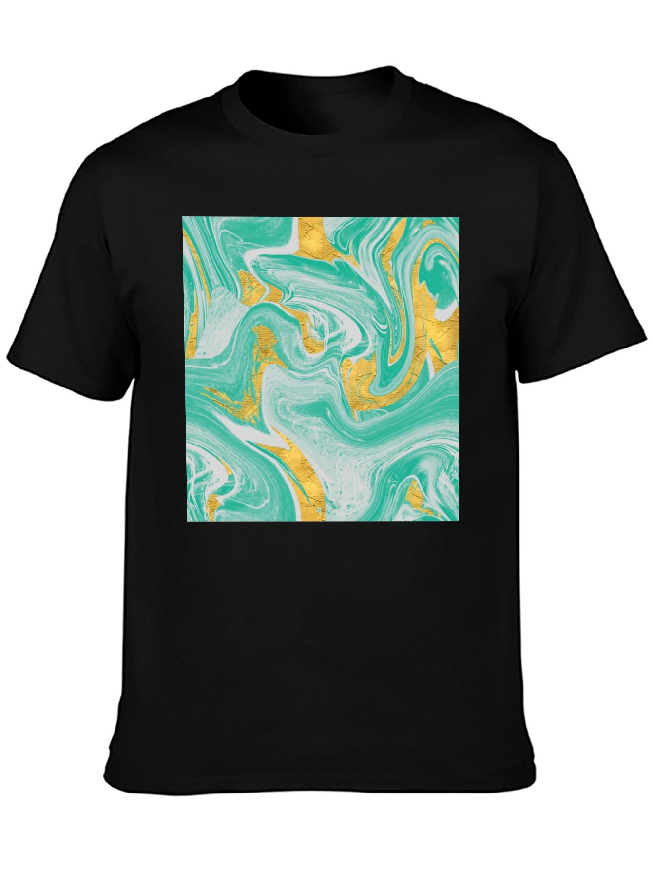 Abstract Art Black T-Shirt