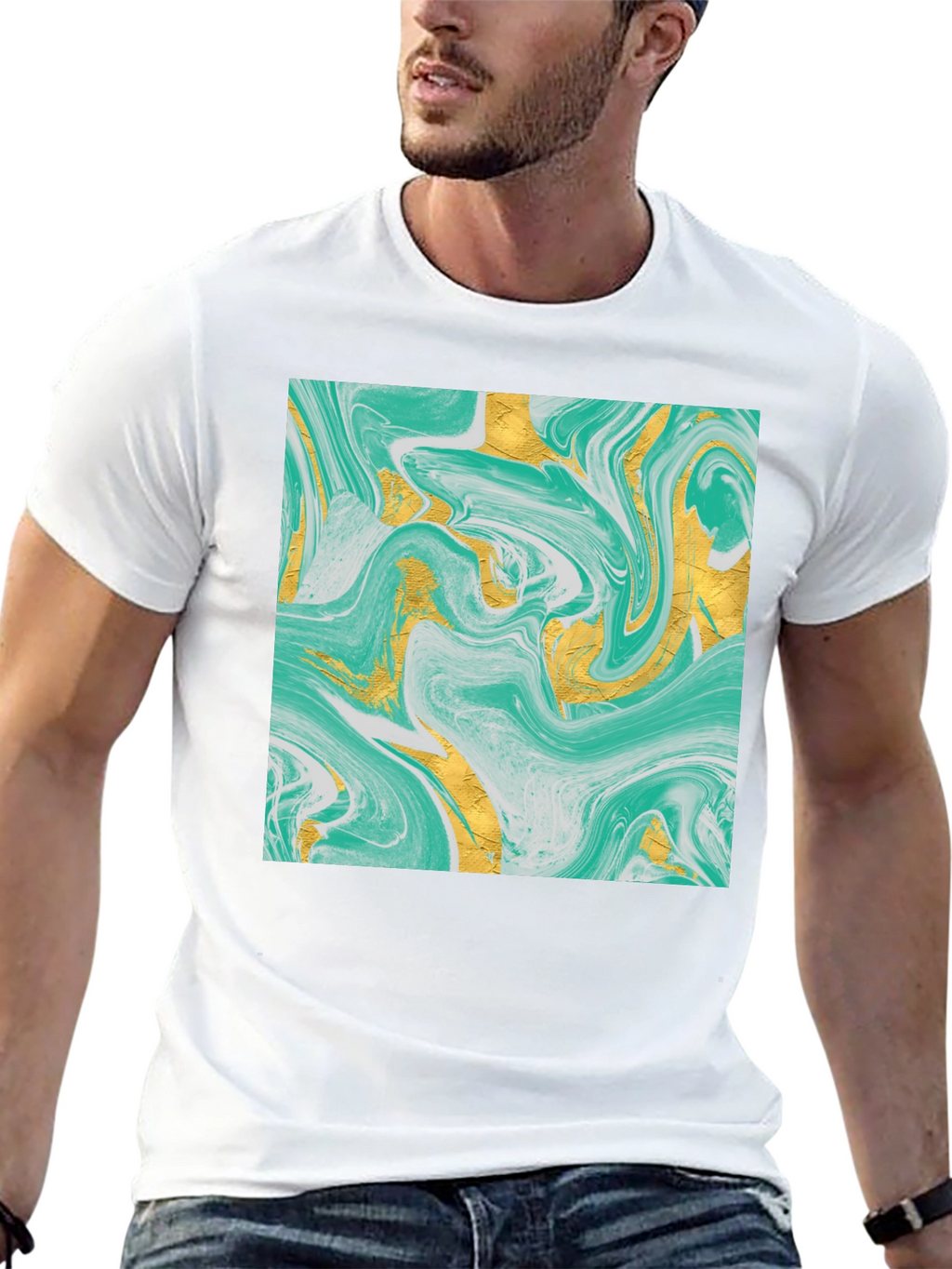 Abstract Art Black T-Shirt