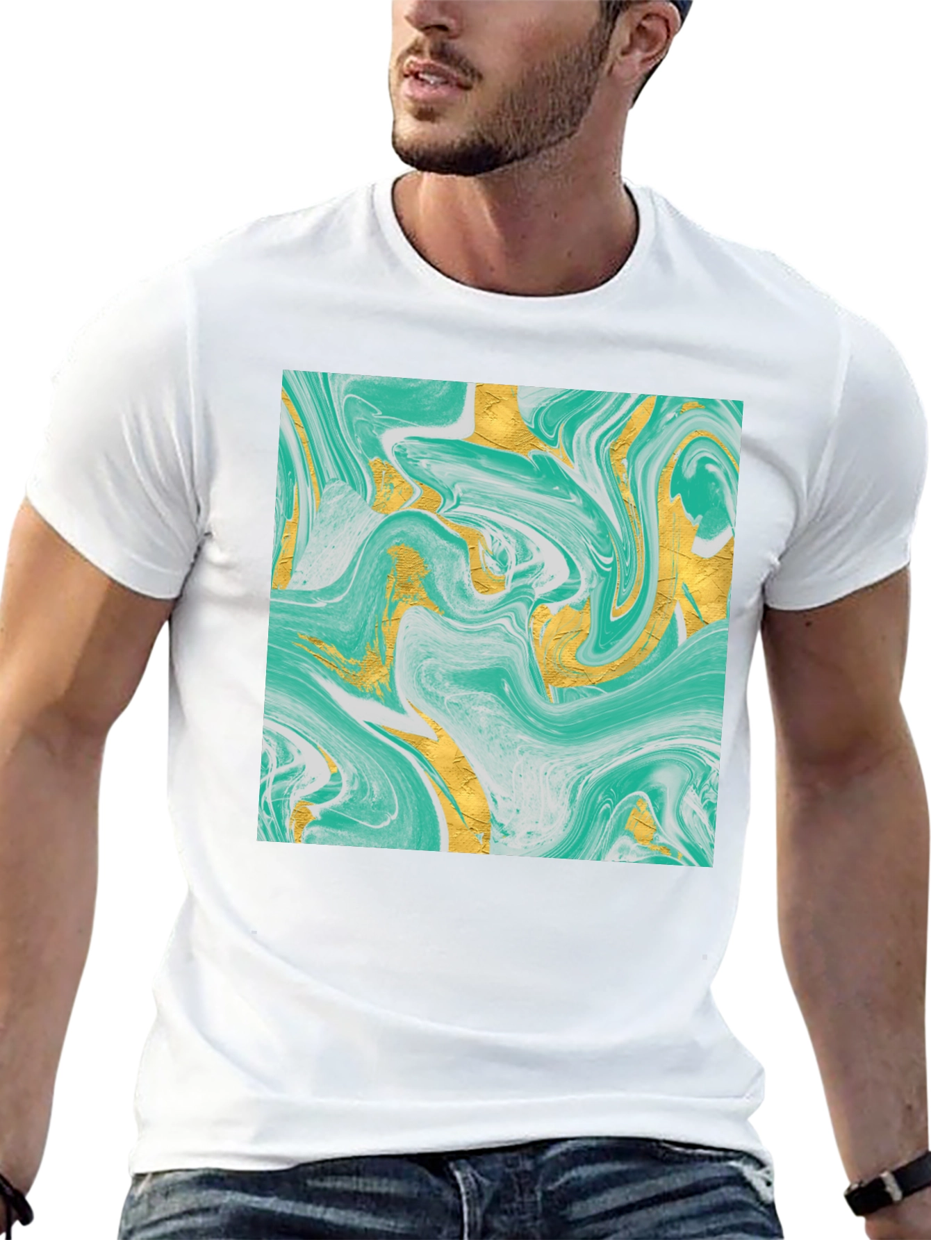 Abstract Art Black T-Shirt