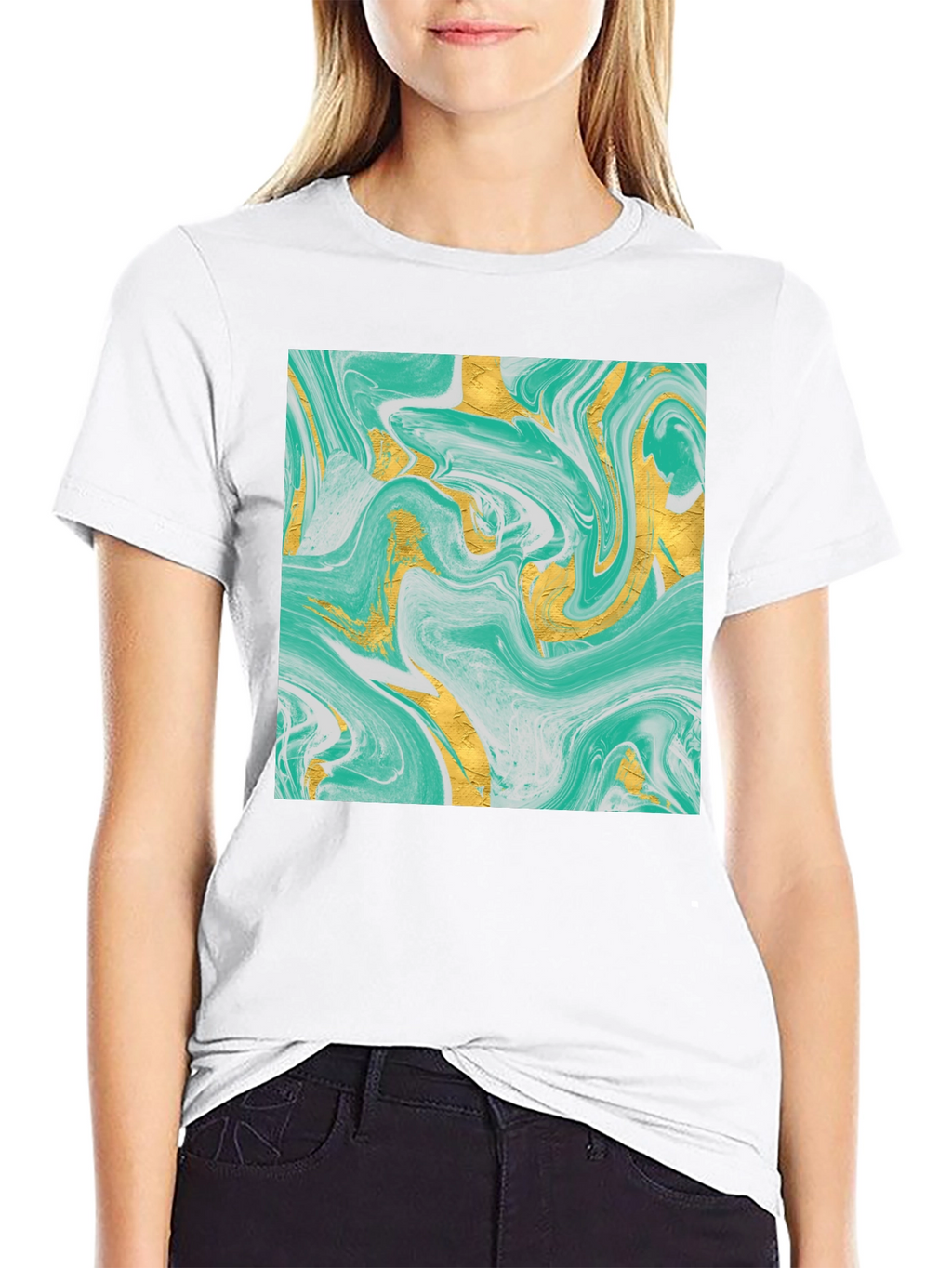 Abstract Art Black T-Shirt