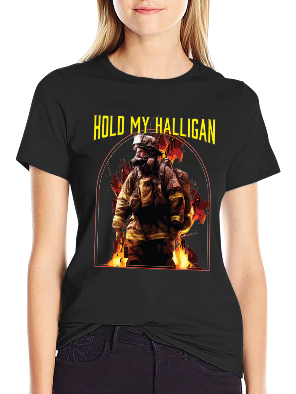 Hold My Halligan Firefighter T-Shirt