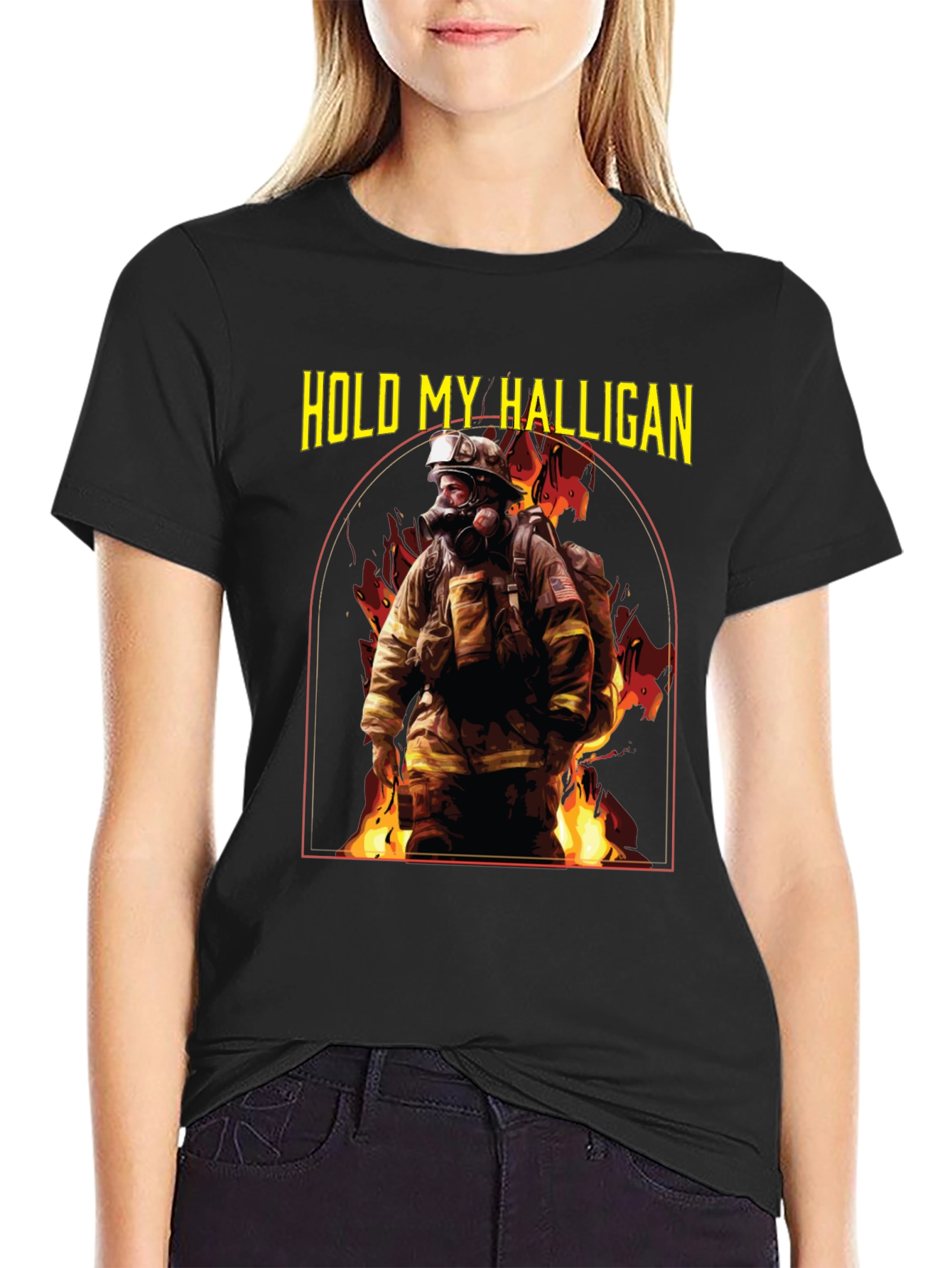 Hold My Halligan Firefighter T-Shirt