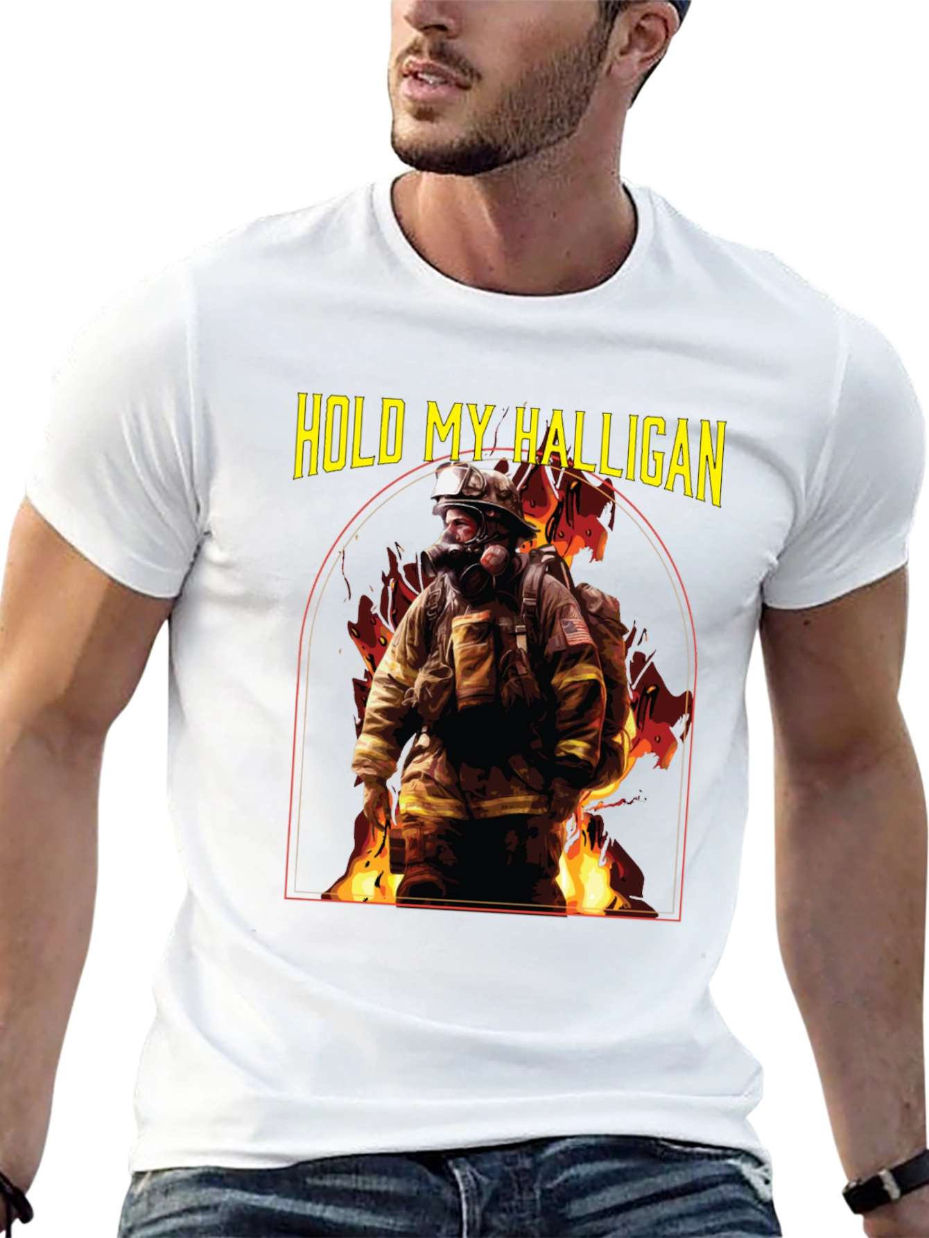 Hold My Halligan Firefighter T-Shirt