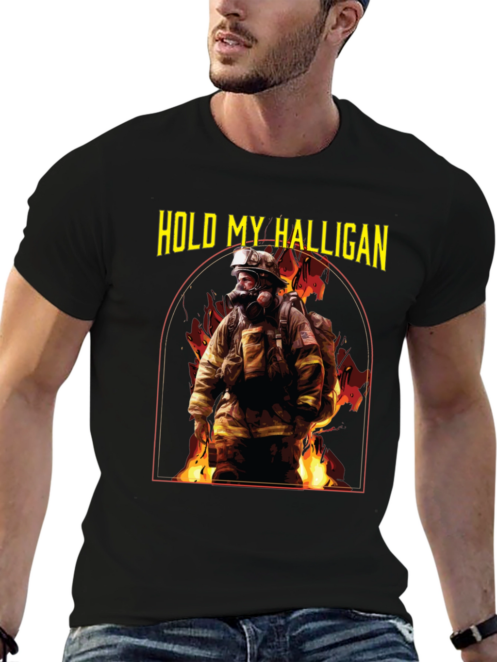 Hold My Halligan Firefighter T-Shirt