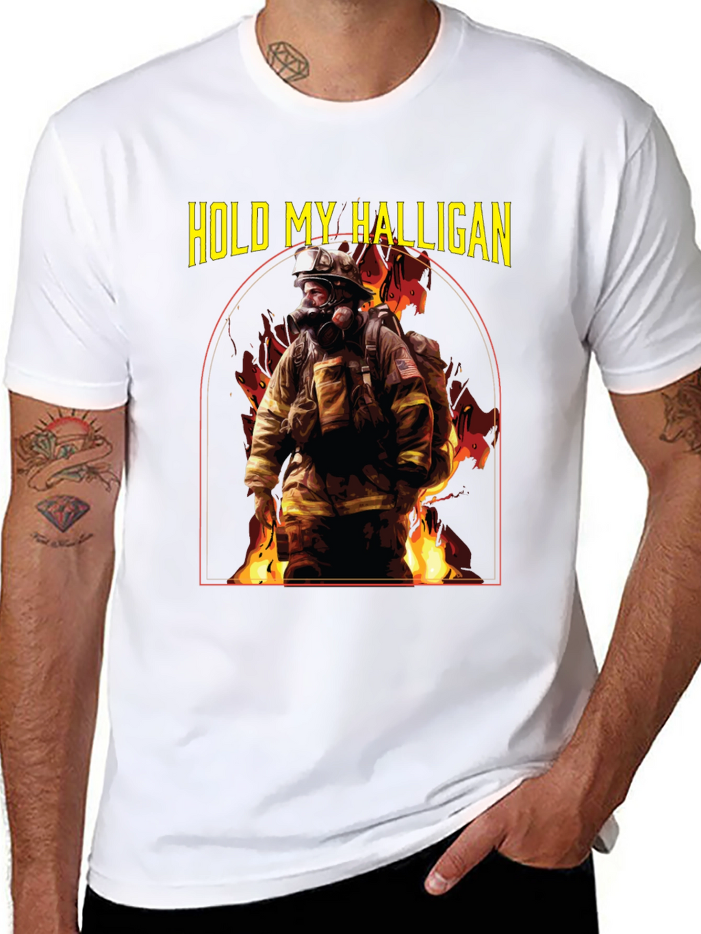 Hold My Halligan Firefighter T-Shirt