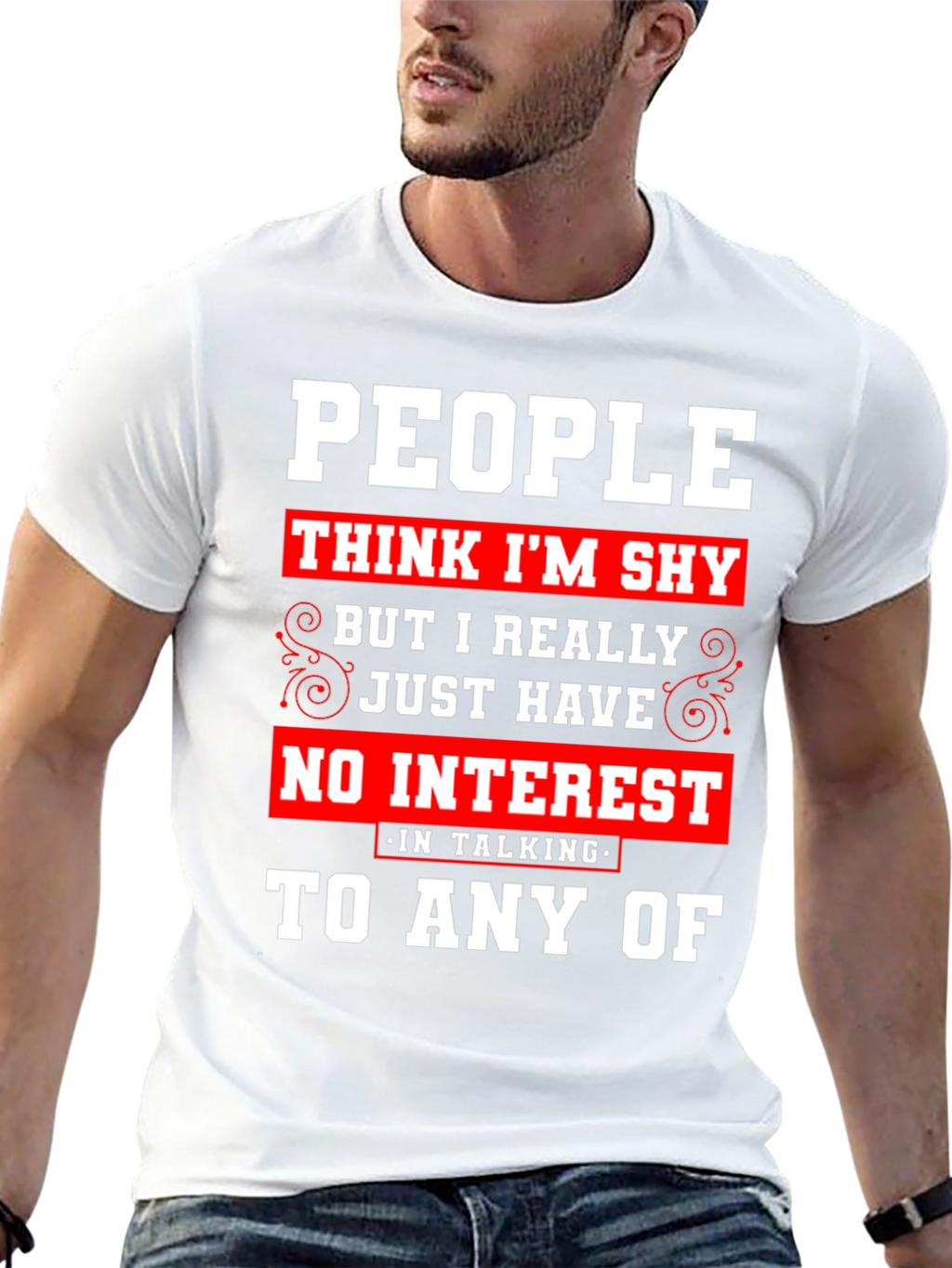 Introvert Statement T-Shirt - No Interest