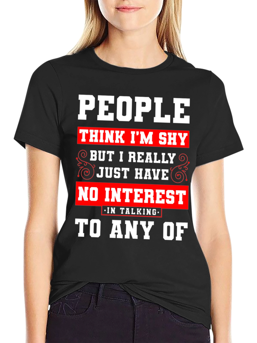 Introvert Statement T-Shirt - No Interest