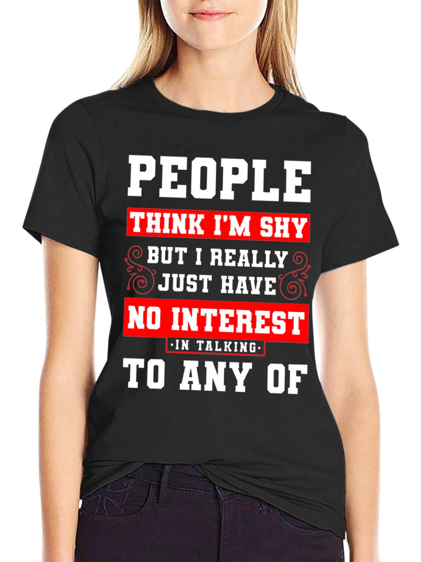Introvert Statement T-Shirt - No Interest
