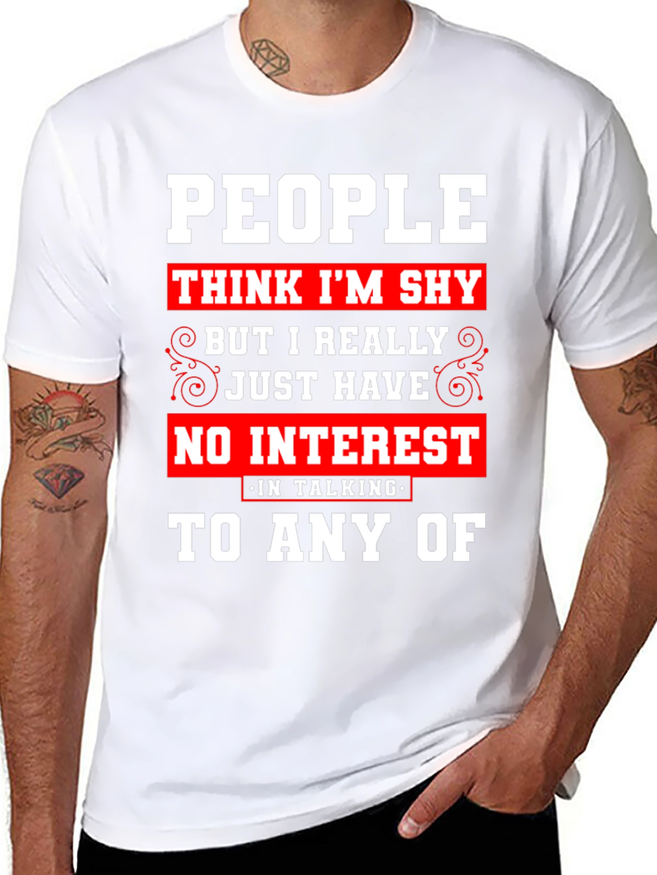 Introvert Statement T-Shirt - No Interest