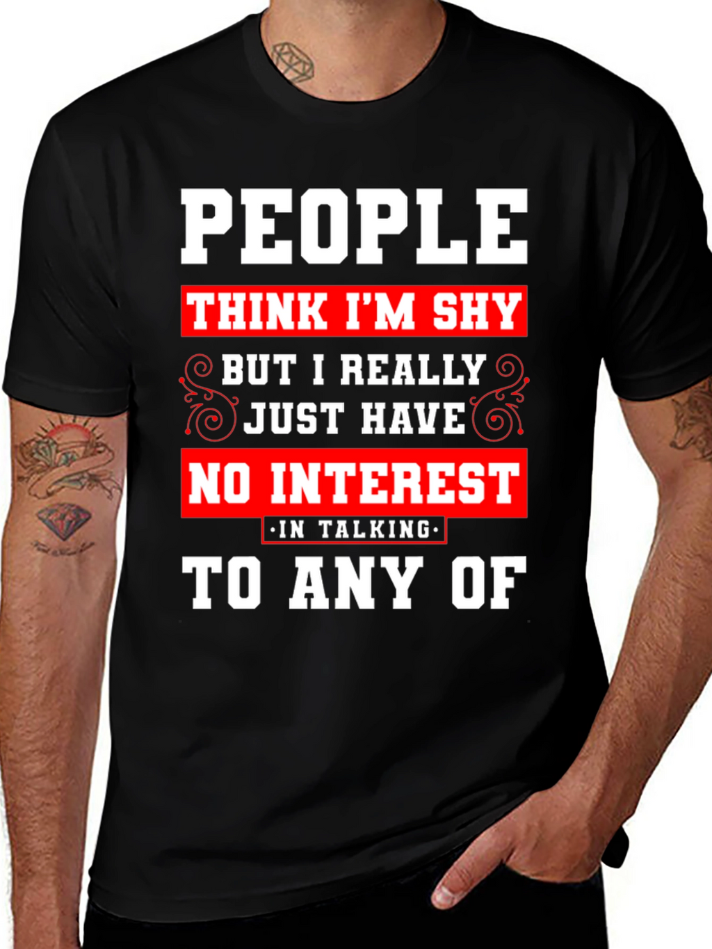 Introvert Statement T-Shirt - No Interest