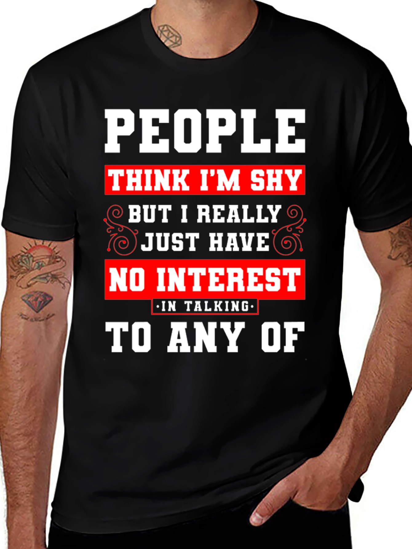 Introvert Statement T-Shirt - No Interest