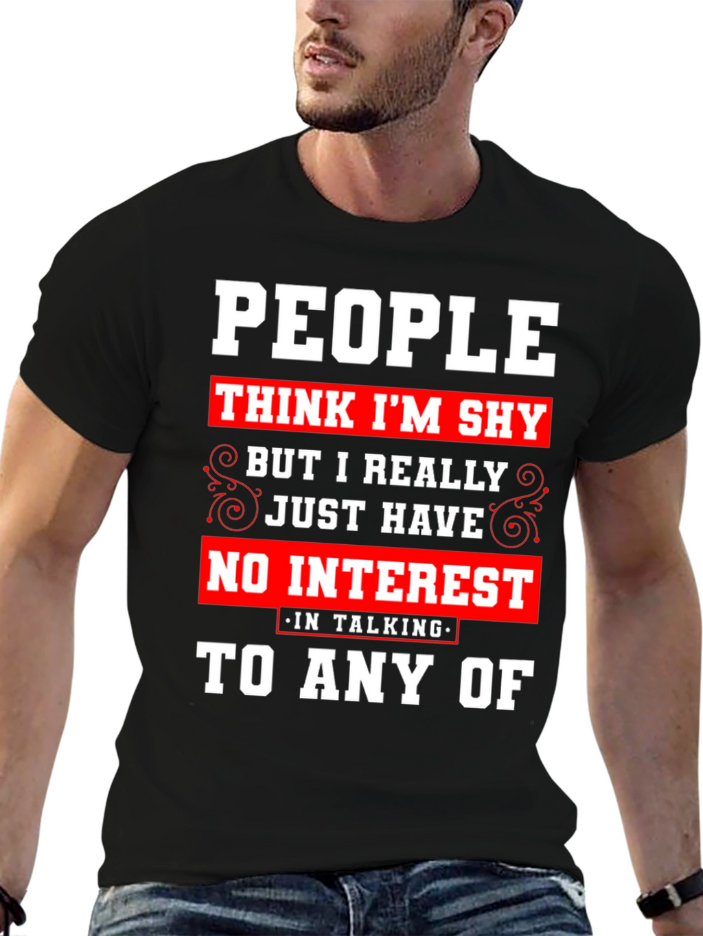 Introvert Statement T-Shirt - No Interest