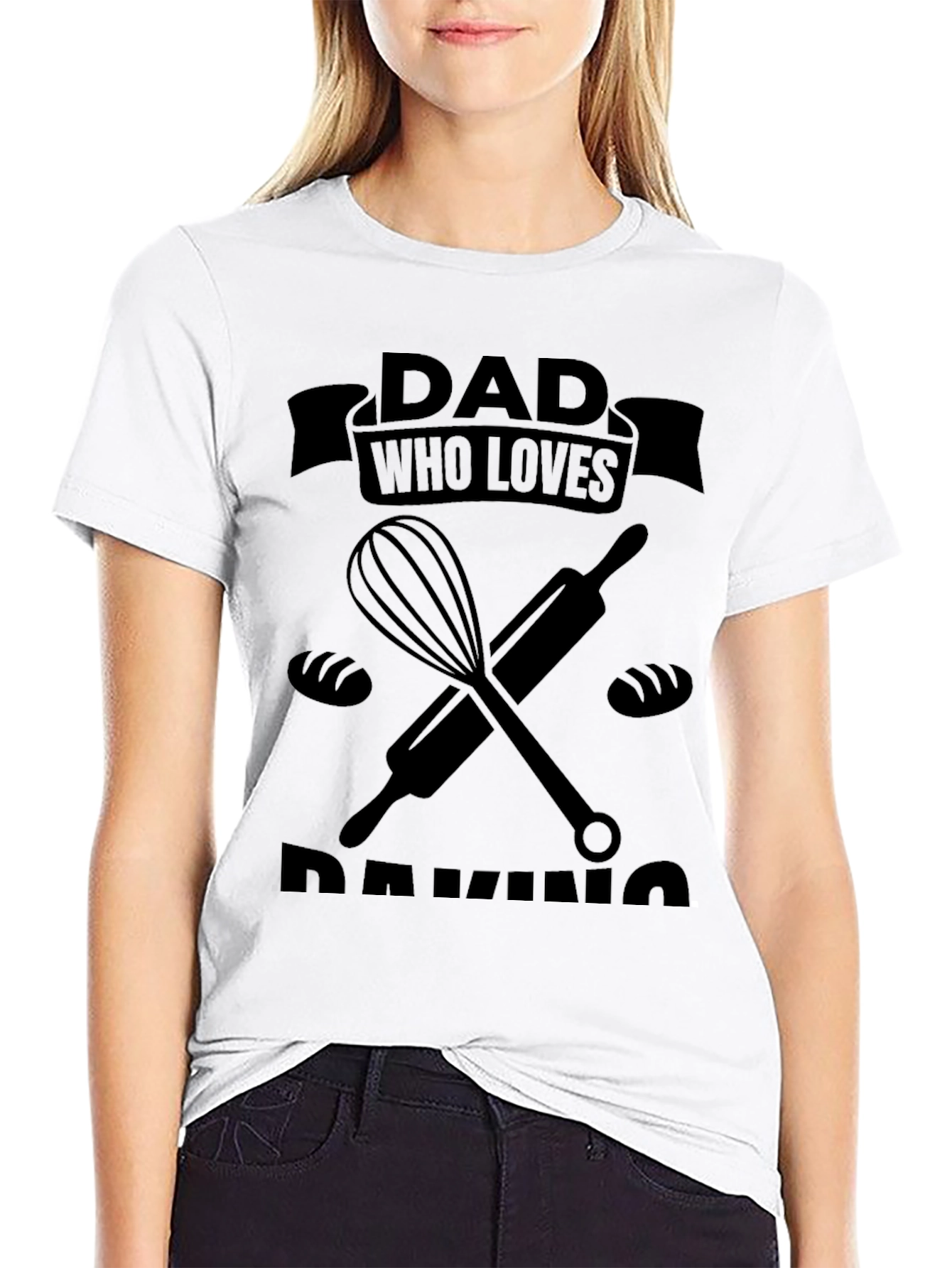 Dad Who Loves Baking Graphic Tee
