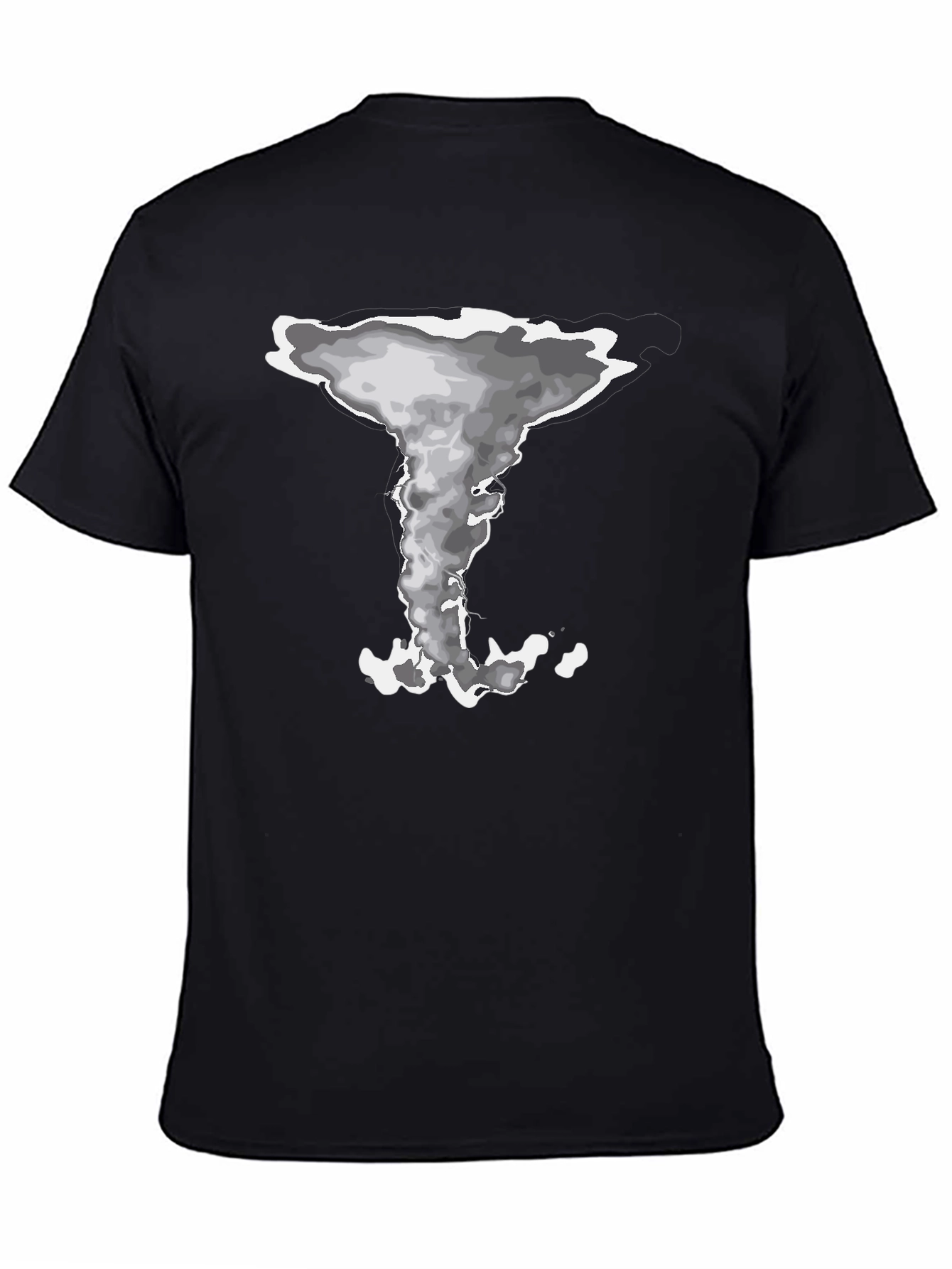 Mushroom Cloud Graphic Tee - Stylish Black Cotton T-Shirt