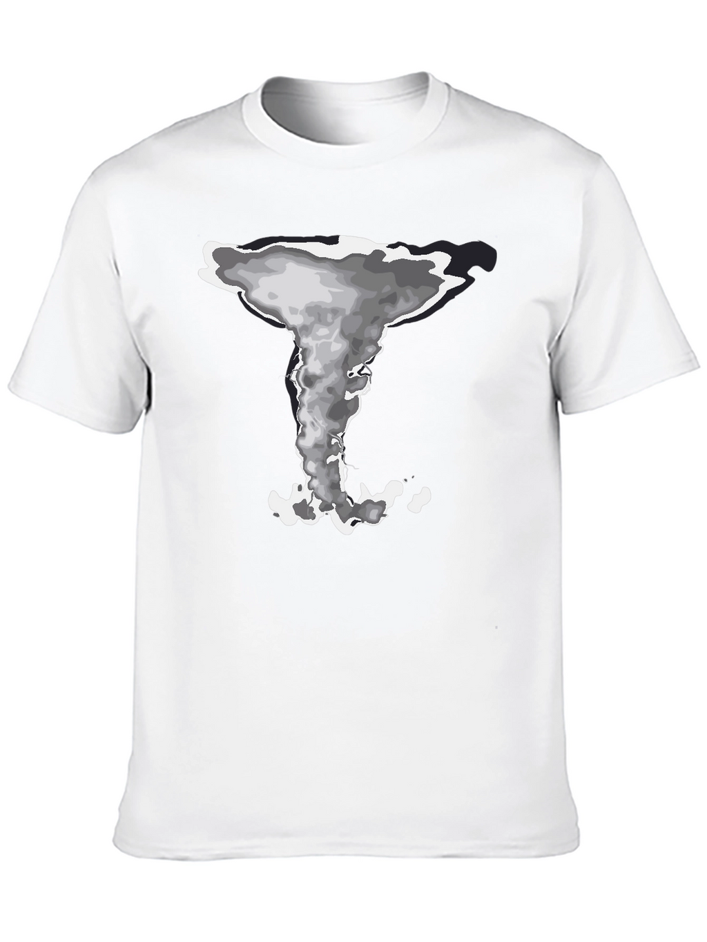 Mushroom Cloud Graphic Tee - Stylish Black Cotton T-Shirt