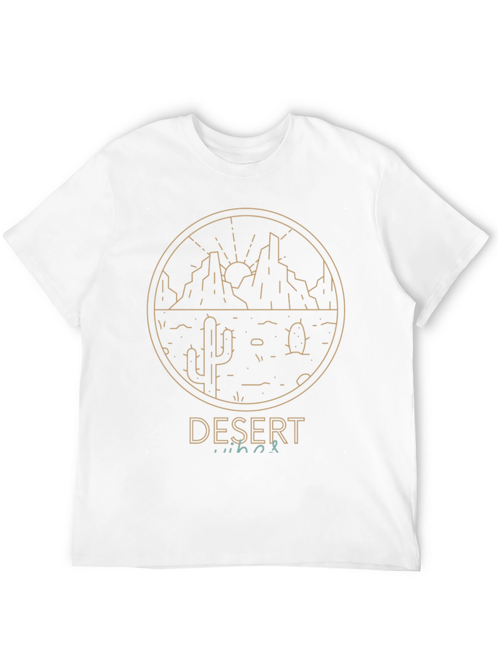 Desert Vibes Graphic Tee - Mens Black T-Shirt