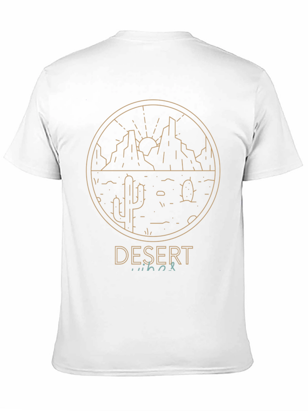 Desert Vibes Graphic Tee - Mens Black T-Shirt