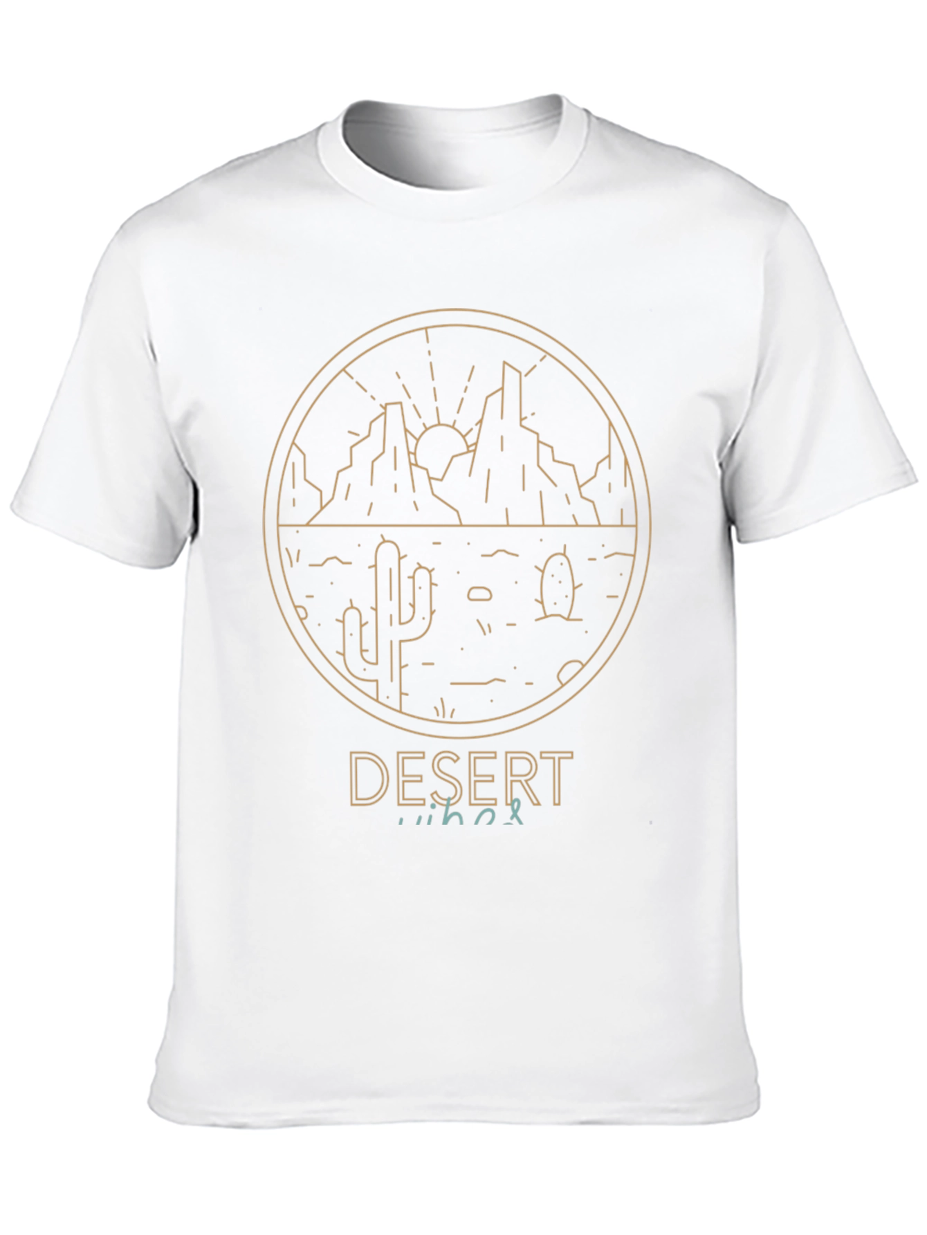 Desert Vibes Graphic Tee - Mens Black T-Shirt