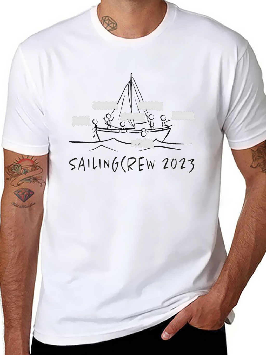 Sailing Crew 2023 Black T-Shirt