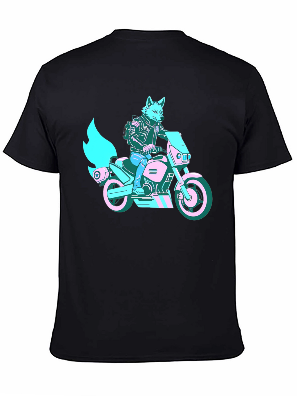 Motorcycle Fox T-Shirt - Stylish Graphic Tee
