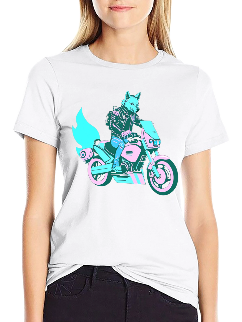 Motorcycle Fox T-Shirt - Stylish Graphic Tee
