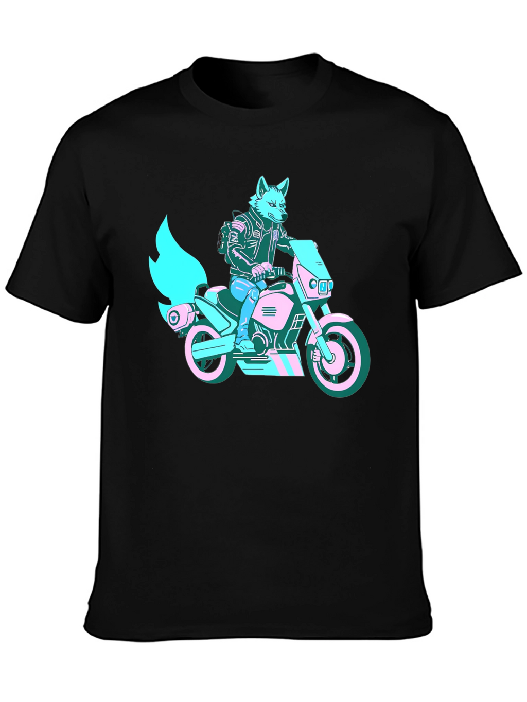 Motorcycle Fox T-Shirt - Stylish Graphic Tee