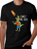 Comet Me Bro T-Shirt Dinosaur Gym Humor Tee