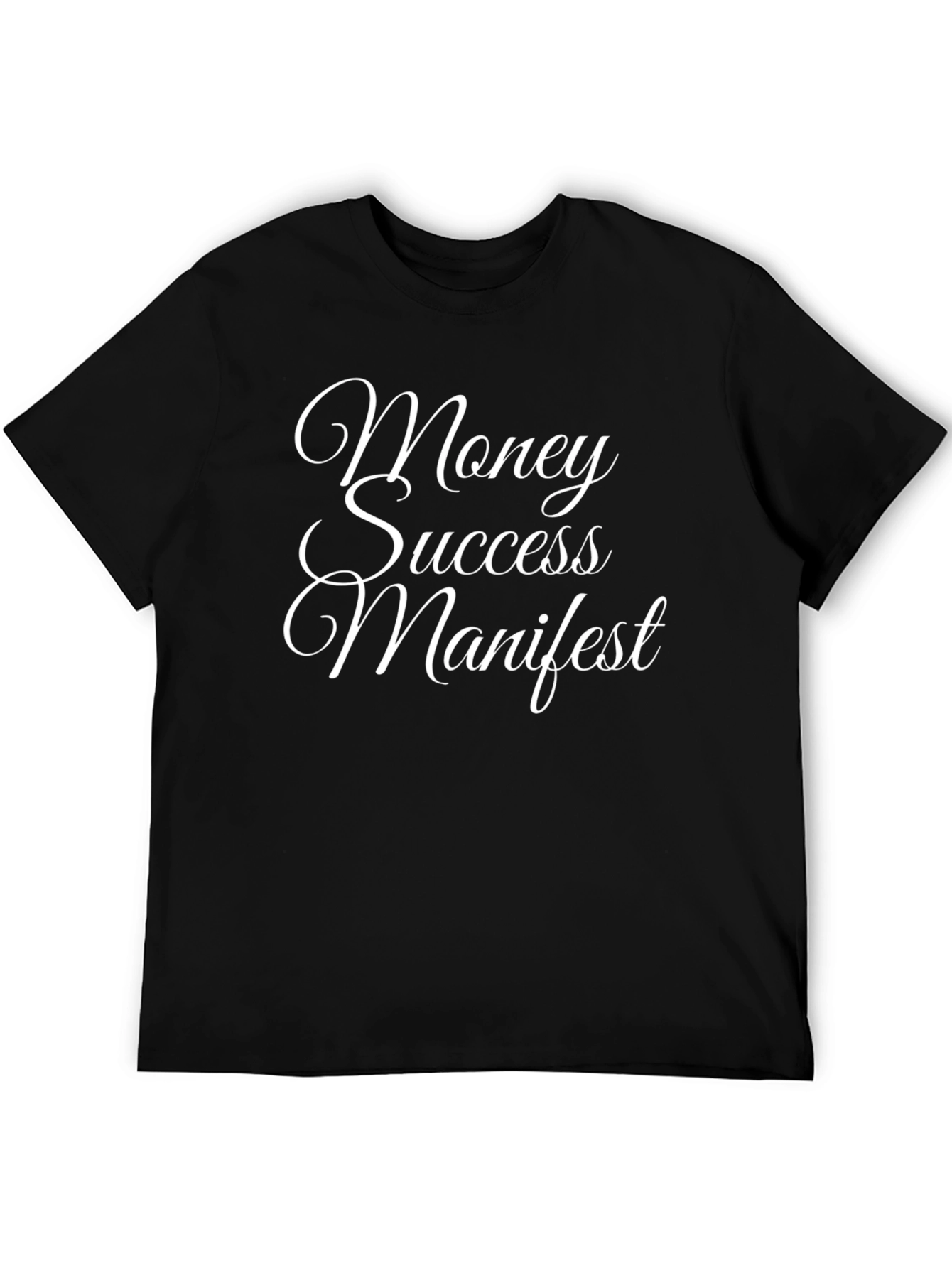 Money Success Manifest T-Shirt - Stylish Black Tee