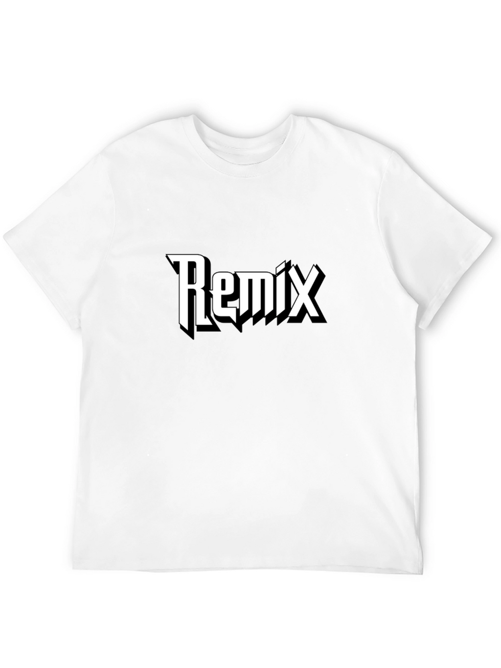 Remix Graphic Black T-Shirt - Casual Style