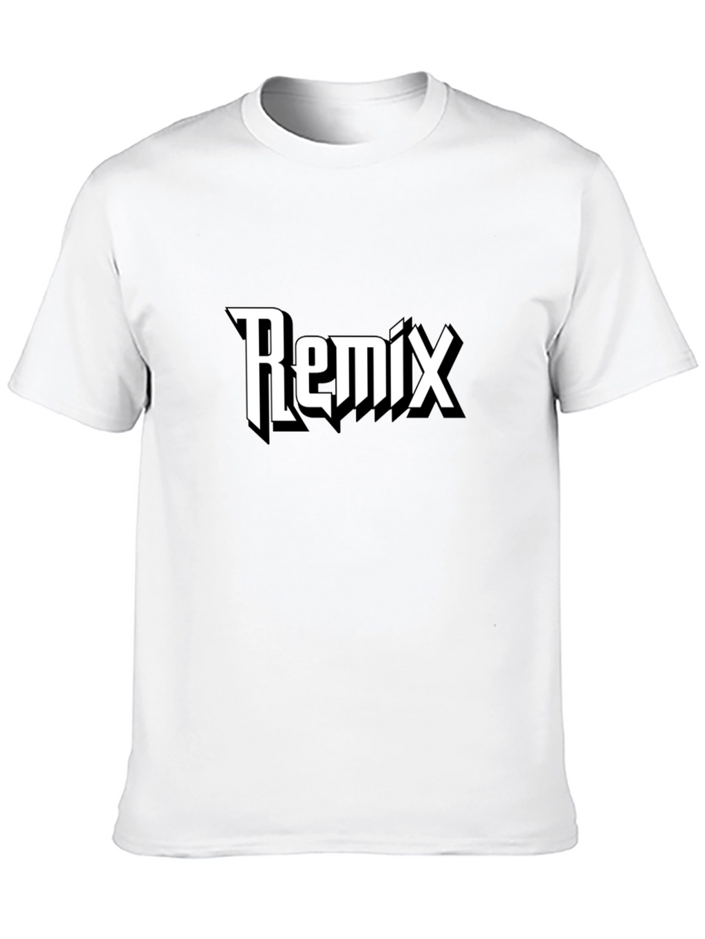 Remix Graphic Black T-Shirt - Casual Style
