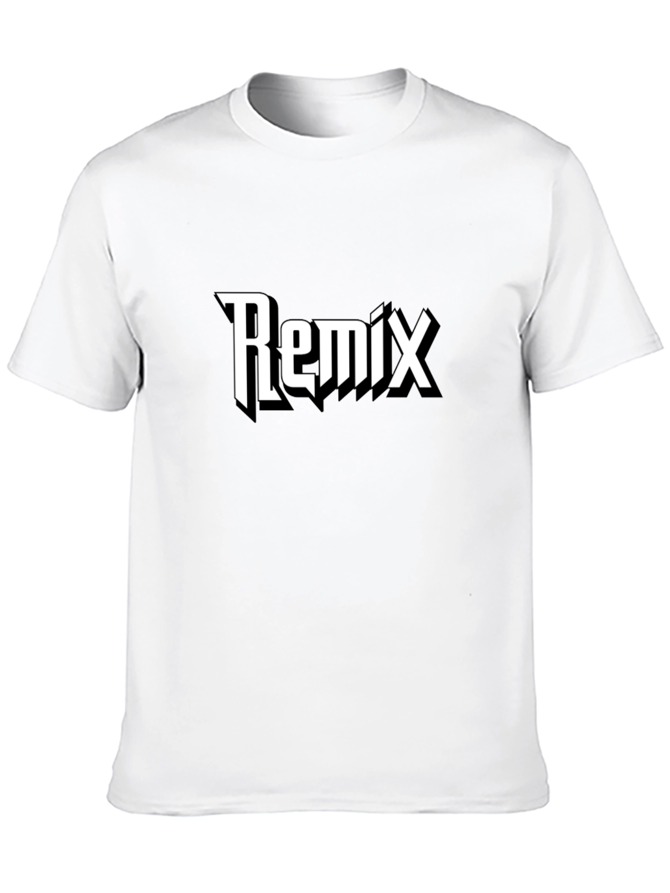 Remix Graphic Black T-Shirt - Casual Style