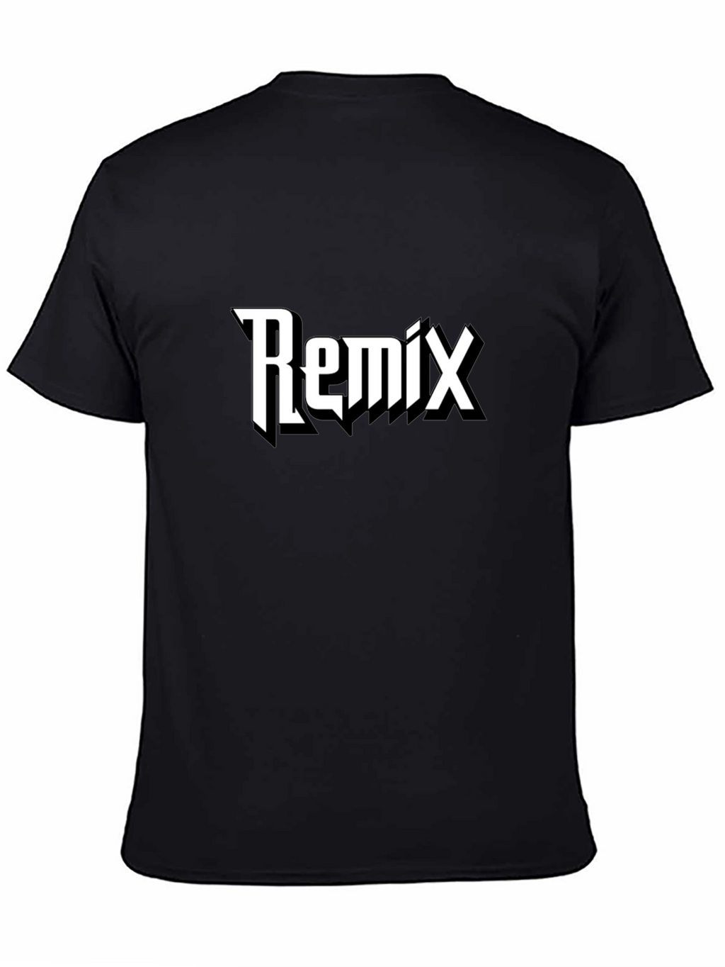 Remix Graphic Black T-Shirt - Casual Style