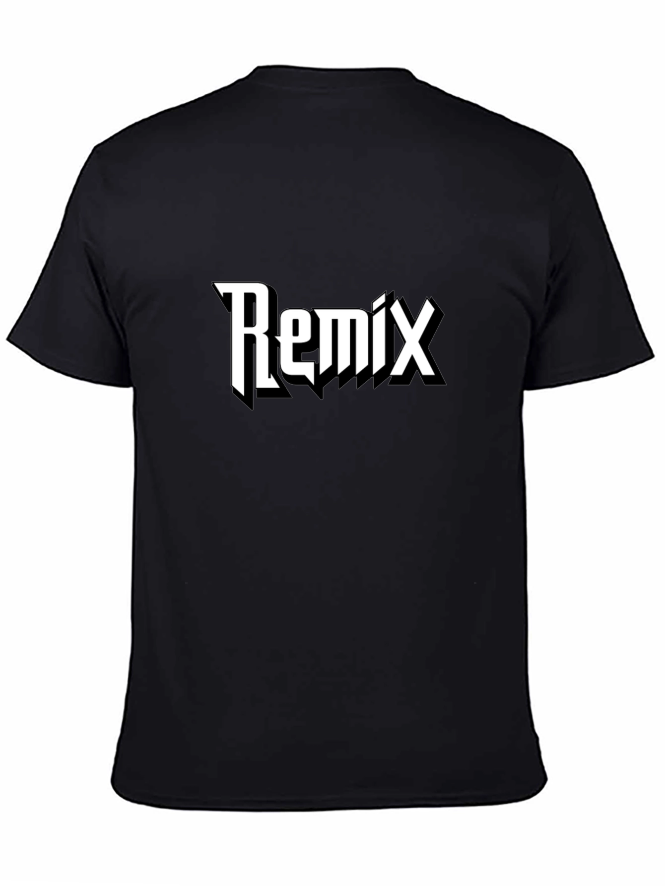 Remix Graphic Black T-Shirt - Casual Style