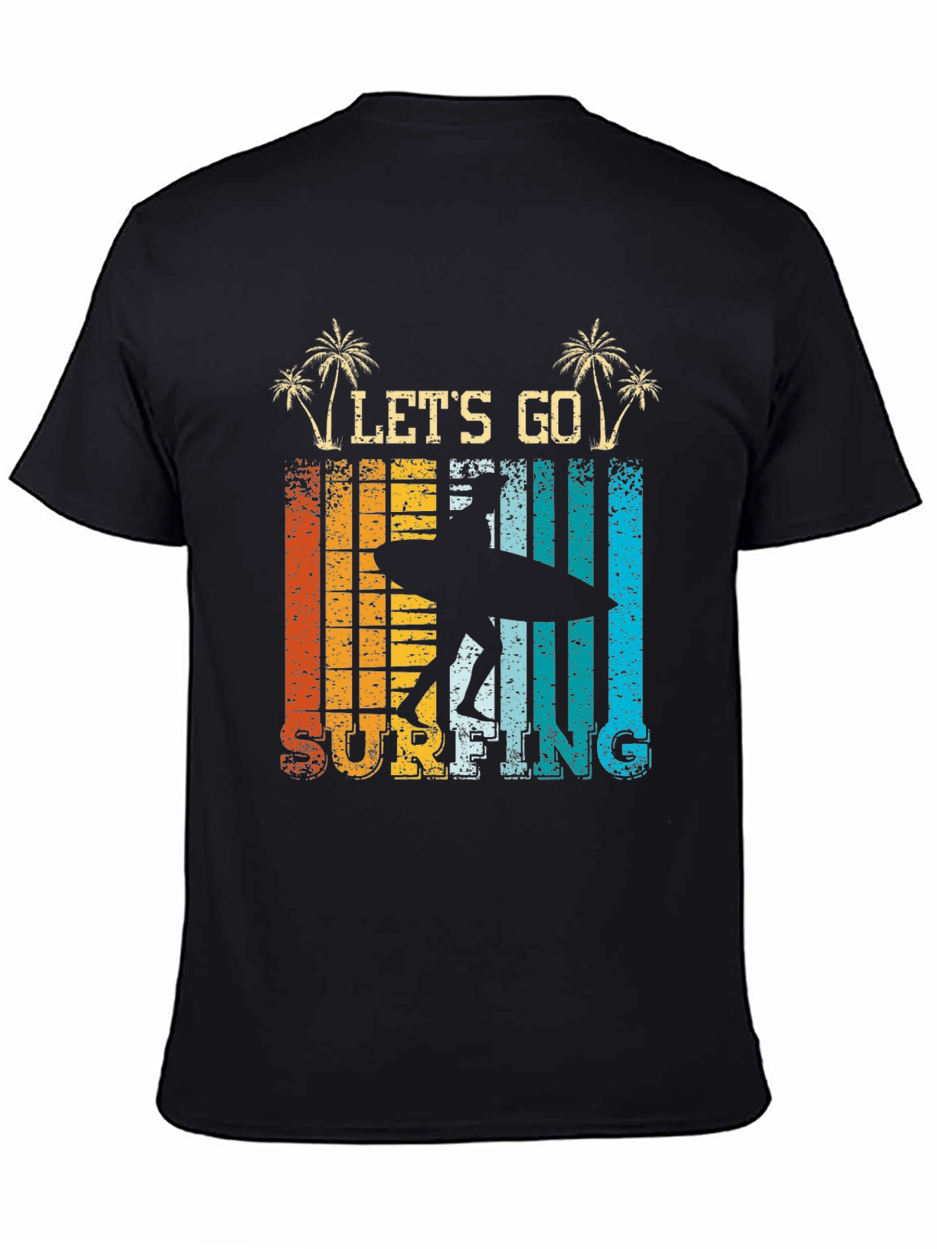 Lets Go Surfing T-Shirt - Vintage Style