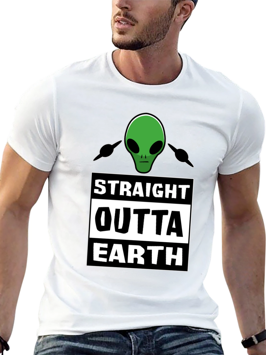 Straight Outta Earth Alien T-Shirt
