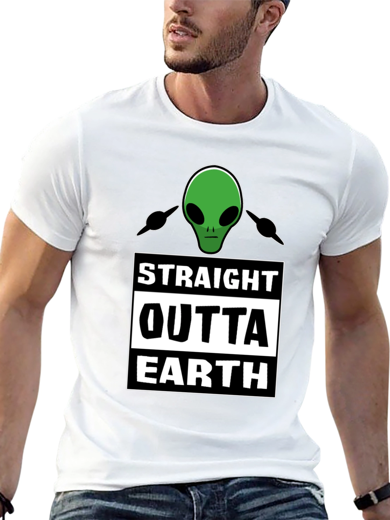 Straight Outta Earth Alien T-Shirt