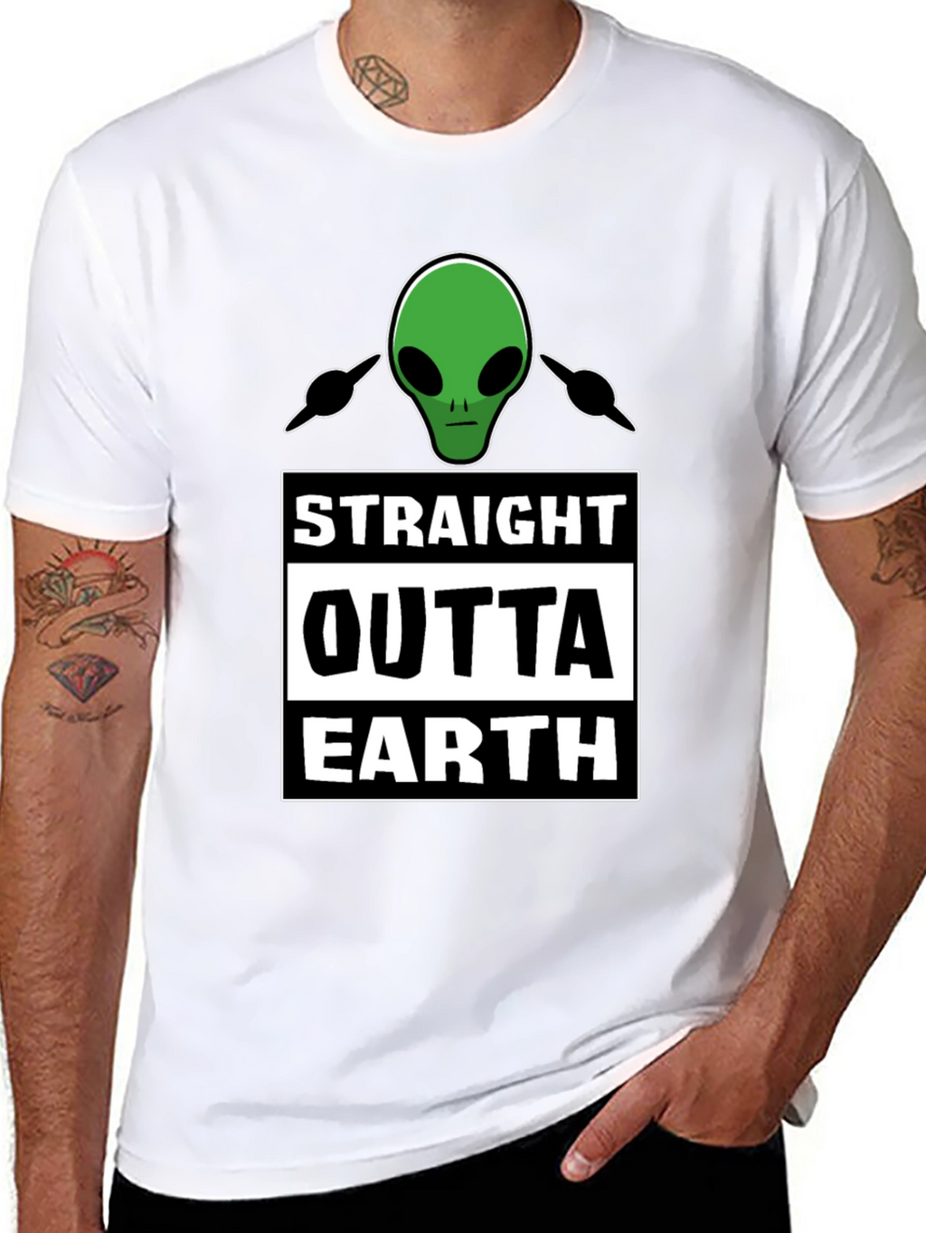 Straight Outta Earth Alien T-Shirt